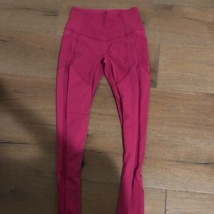 Pink Lululemon leggings!